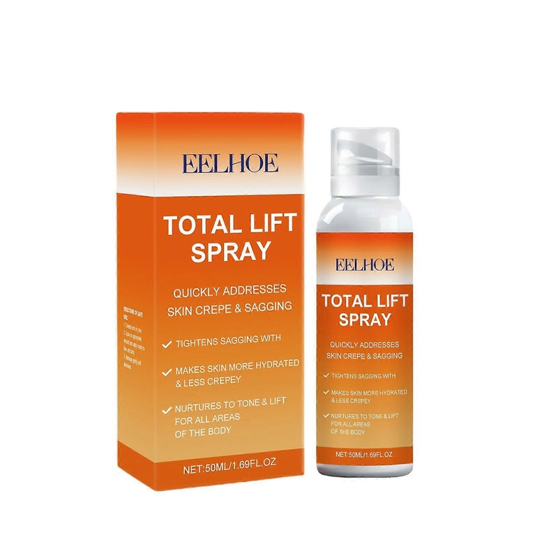 Total Lift Spray with Hyaluronic Acid, Niacinamide & Glycerin - Skin Tightening, Hydrating, Reduces Crepe & Fine Lines, Anti-Aging Body & Face Firming