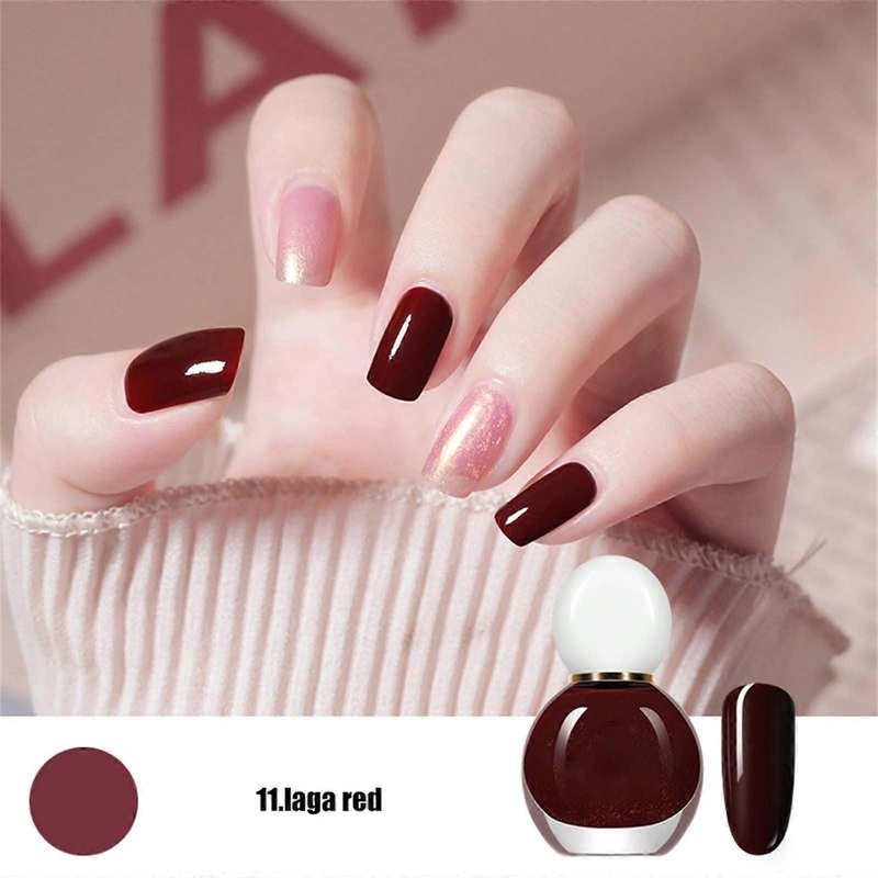 Zenghuiiii Oh Love Nails Nail Polish Long Lasting Non Baking Quick Drying Nail Polish 12ML Glitter Gel Top Coat