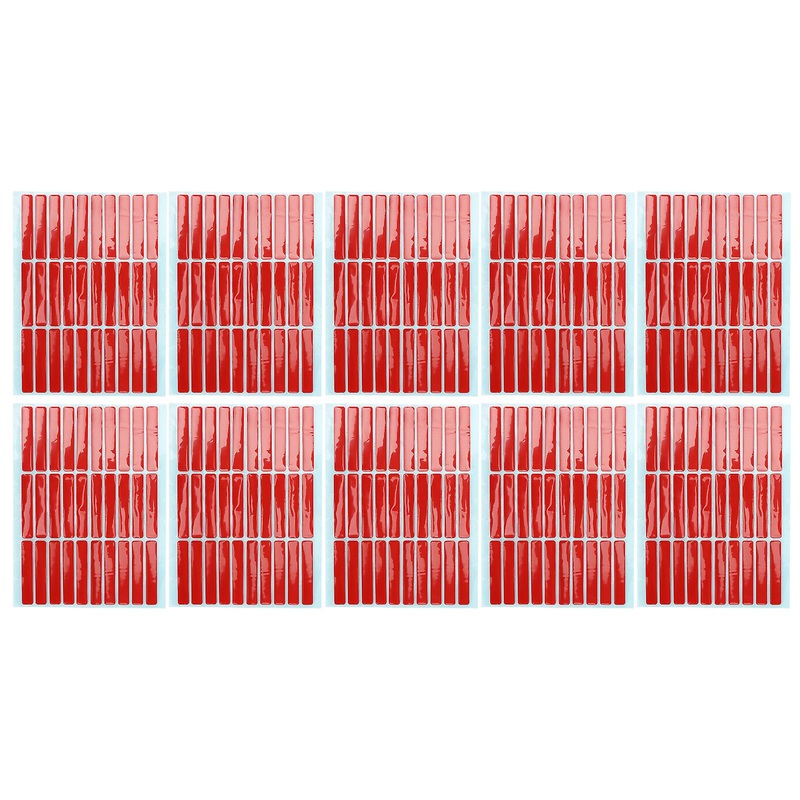 10 Sheet Nail Art Mounting Tape Salon Double Sided Adhesive Tape Accessory for Nail Tip Color Display