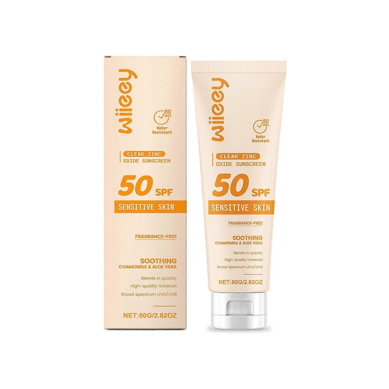 Baby Mineral Sunscreen SPF 50+ - Safe, Natural Sunblock for Babies - Waterproof Sun Cream - Broad Spectrum UVA/UVB Sun Protection - Vegan Baby Sunscre