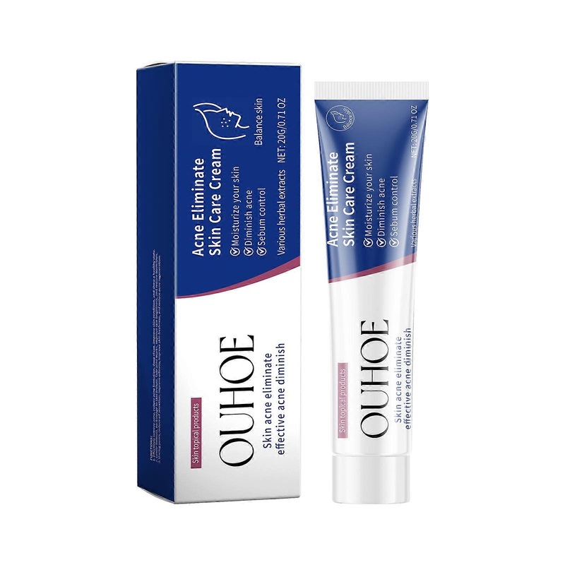 Herbal Acne-Clearing Cream for Oily Skin - Oil Control, Moisturizing Facial Treatment with Knotweed Extract & Myristyl Pentapeptide-17 for Clear, Smoo