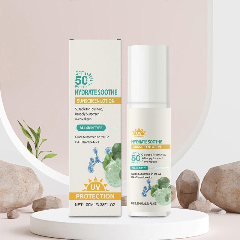 Hydrate Soothe Sunscreen Lotion For Reapply Sunscreen Over Makeup For All Skin Types 100ml