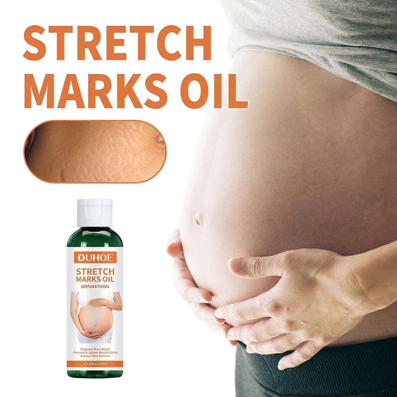 Nourishing Pregnancy Massage Oil for Stretch Mark Prevention & Skin Elasticity, 100ml