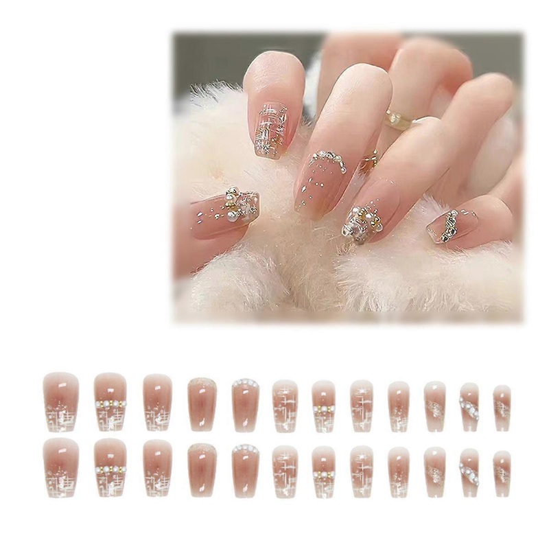 Press On Nails, Cat Eye French, A Fusion Of Glamour And Practicality