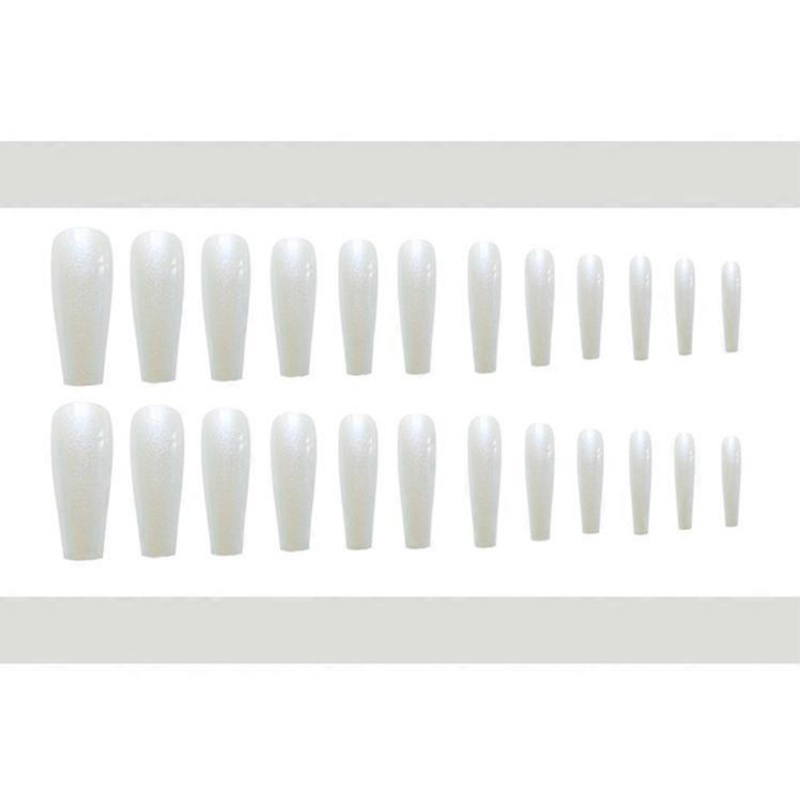 Punk Fake Nails Tapered Clip on Nails Cover Acrylic Nails Tips Matte portable nails for women and girls, Style 5
