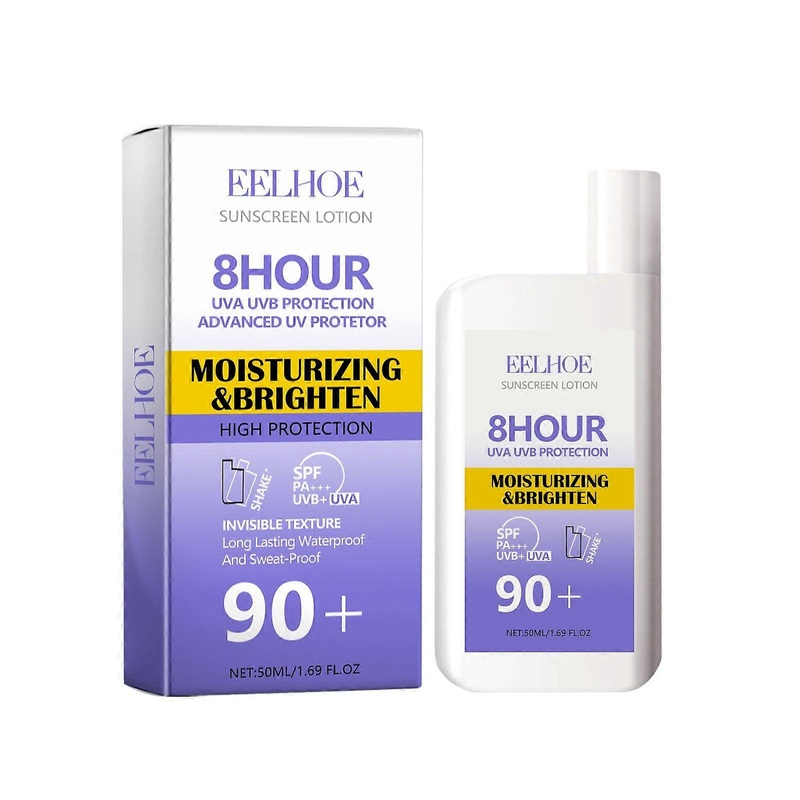 UV Protective Moisturizing Cream with Collagen & Hyaluronic Acid  Waterproof, Non-Greasy, Anti-Sweat Sunscreen for All Skin Types, Fast Absorbing, Bri