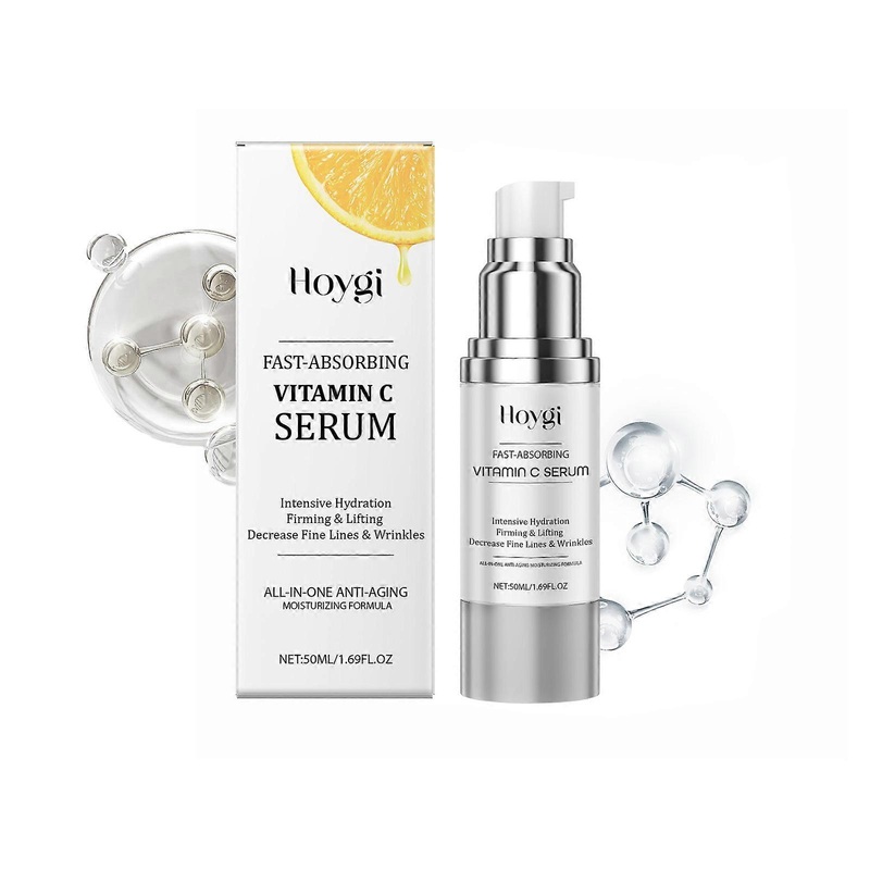 Vitamin C Serum - Hydrating, Anti-Aging Essence with Hyaluronic Acid & Vitamin E for Bright, Youthful Skin
