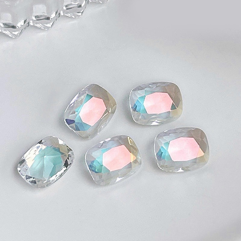 10Pcs Colorful Nail Charms Rhinestones Kit Diamond Nail Art Crafts Nail Rhinestones Studs Nail Art Decorations Supplies