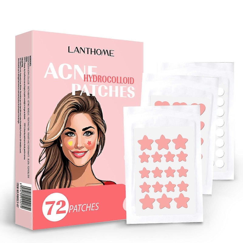 Acne Patch Pimple Patch 112 Counts, Invisible Hydrocolloid Patch With TeaTree Oil&Calendula Oil Star-Shaped Spots Healing Patch Zit Patch