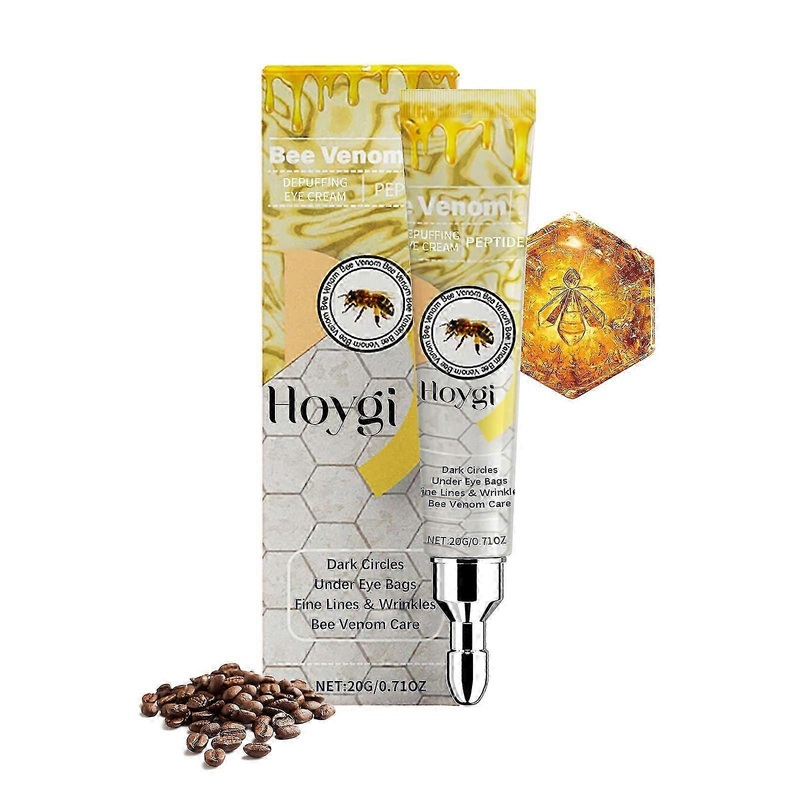 Bee Venom Eye Cream for Hydration & Elasticity - Nourishing, Rejuvenating, Anti-Aging Formula with Glycerin & Aloe Vera - 20g