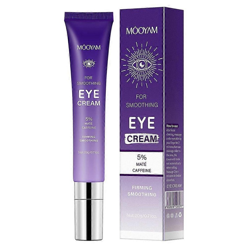 Caffeine Eye Cream, Hyaluronic Acid Under Eye Cream for Dark Circles, Puffy Eyes, Under Eye Bags, Wrinkles, Fine Lines, Hydrating Under Eye Creams for