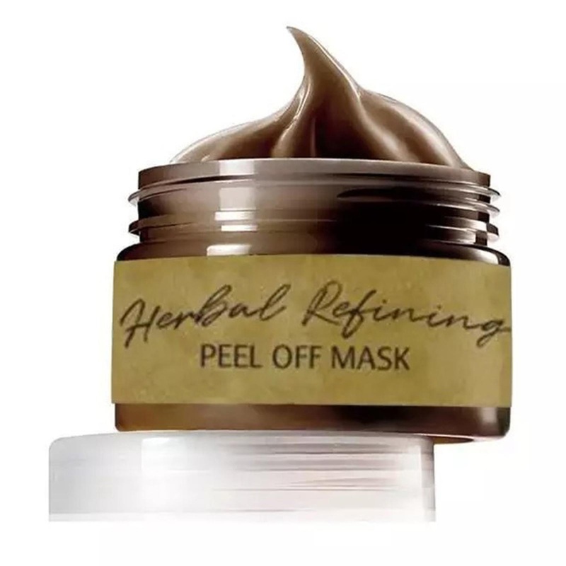 Herbal Refining Peel-Off Mask Blackhead Removal Shrink Pore Mask Face Cleansing Brightening Masque