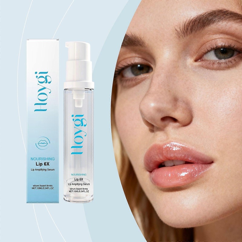 Lip Amplifying Serum, Lip6X with Peptides - Deep Moisturizing Serum Instantly Plumps, Hydrates & Smooths Lips & Boosts Collagen Production - Lip Care