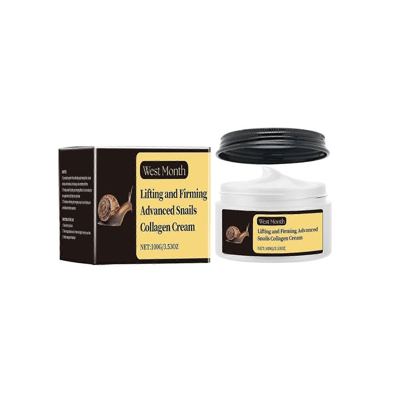 Snail Collagen Firming Cream - Deep Moisturizer, Brightening, Anti-Aging & Skin Repair for Sensitive & Dry Skin | Natural Vitamin C & Orange Extract f