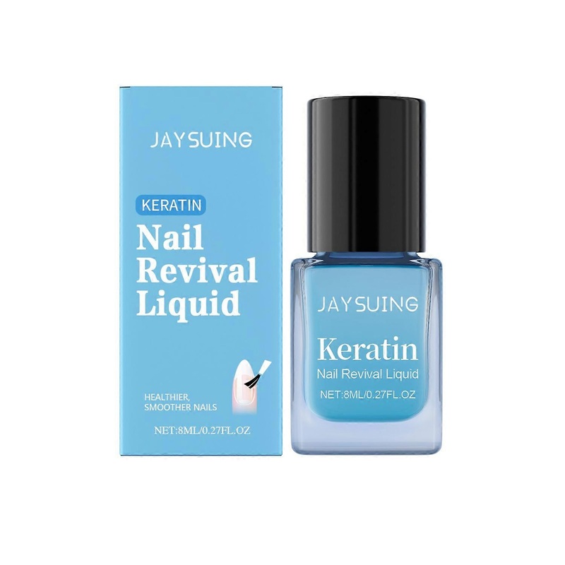 1-6PCS JAYSUING Nail Revival Liquid 8ml Vitamin E Moisturizing Nail Strengthener for Nail Cracking /