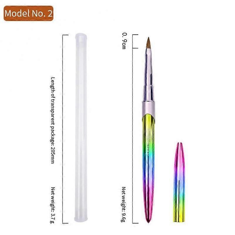 1PC Professional Acrylic Liquid For Nail Art Pen Brush 3D Tips Manicure Ultra-thin Line