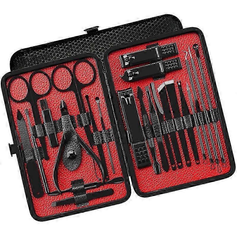 23-Piece Stainless Steel Nail Art & Pedicure Set for Men & Women