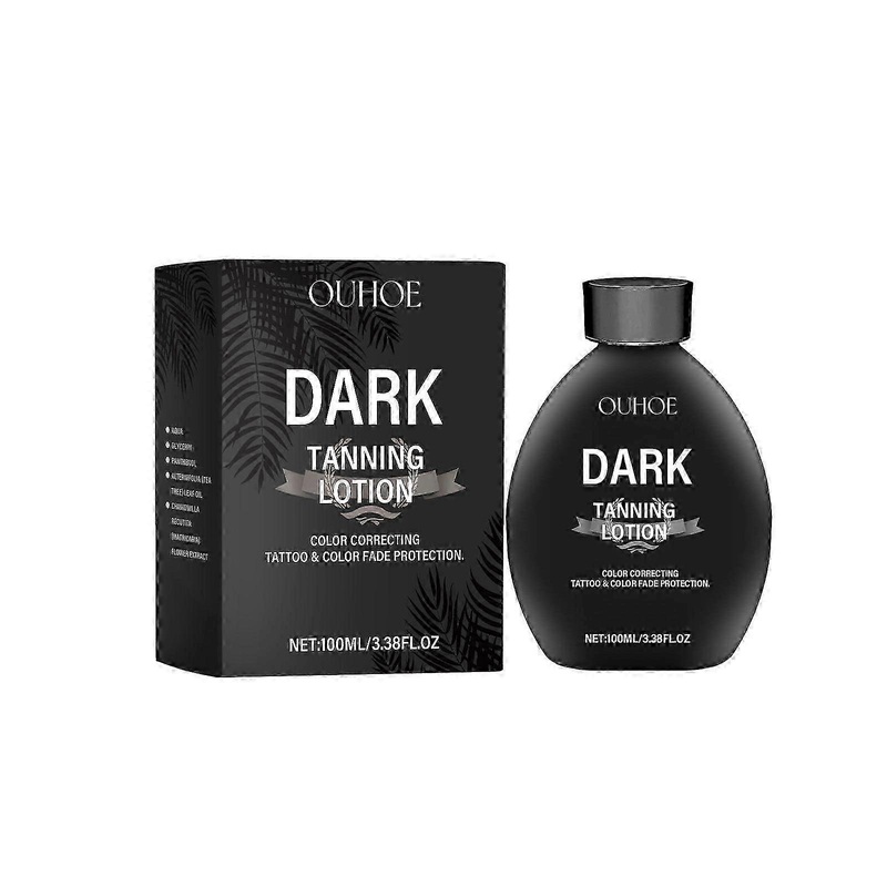 Dark Tanning Lotion - Moisturizing Bronzer for Even Skin Tone & Summer Sun Relief - 100ml