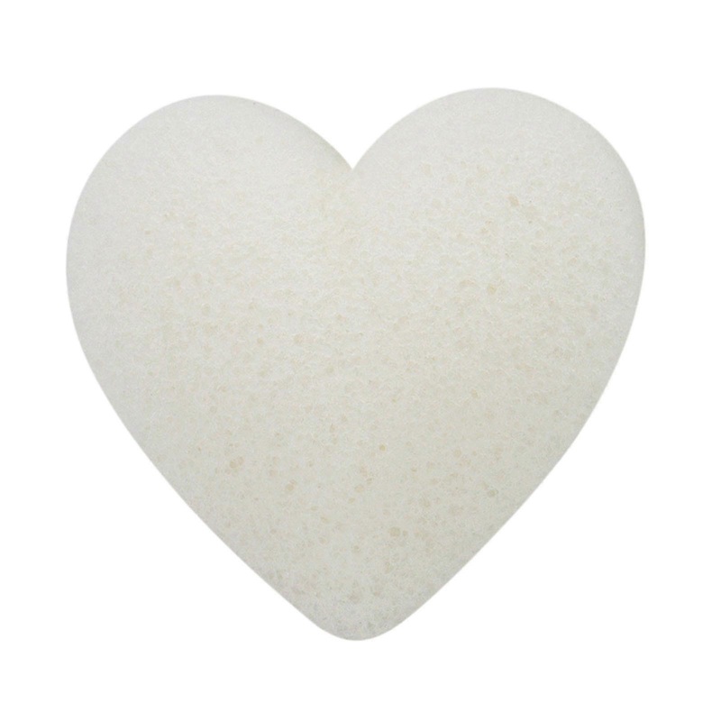 Face Konjac Heart-shaped Face Wash Wash Face Scrub Sponge Clean Face Make-up Removal Thicken Large Sponge WWWA