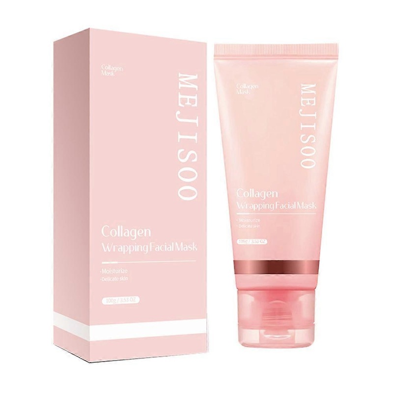 Hydrolyzed Collagen Overnight Facial Mask Wrapping Peel-Off Mask Hydrating Firming Mask for Elasticity Reduces Sagging Dullness