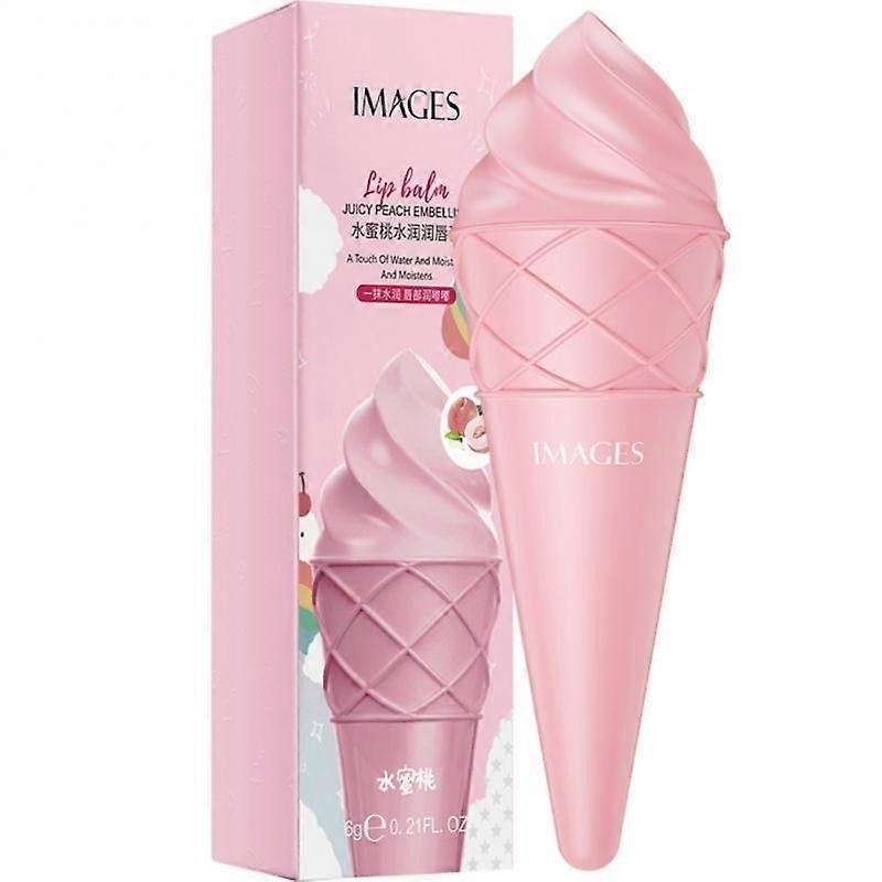 Lip Balm Moisturizing Lipstick  Ice Cream Shape Natural Moisture Honey