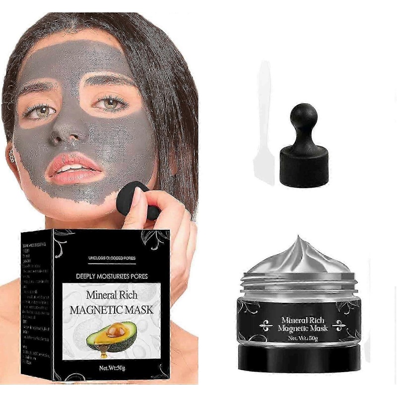 Magnetic Face Mask,Mineral Rich Magnet Mask,Blackhead Remover Mask,Facial Mask Purifying and Deep Cleansing for All Skin Types