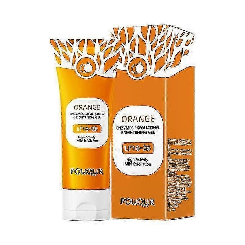 Natural Orange Exfoliating Gel, Exfoliating Gel For Women, Bright Orange Whitening Gel, Nourishes And Moisturizes, Reduces Wrinkles And Removes Dark S