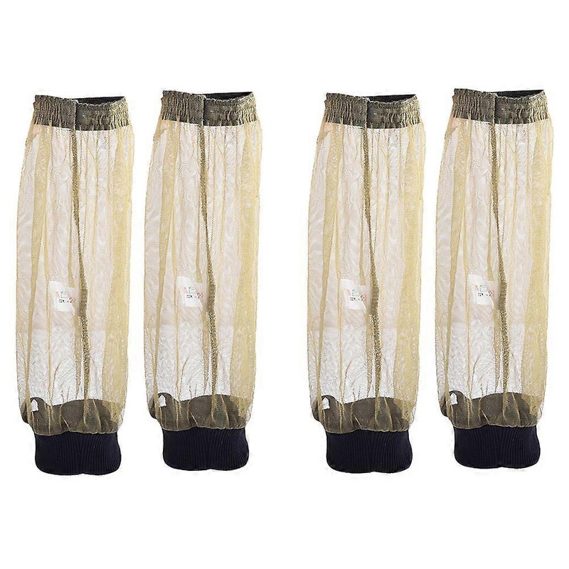 2 Pairs Anti Mosquito Foot Cover Insect Bite Repellent Pants Mesh Net Feet Protector Repellent Bug Pants for Camping Fishing (Green)