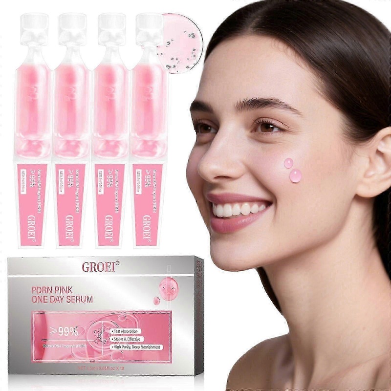 2025 Salmon Dna Pdrn Pink One Day Serum,99% Salmon Dna Pdrn Intensive Ampoule, Collagen, Glutathione,improves Skin Radiance