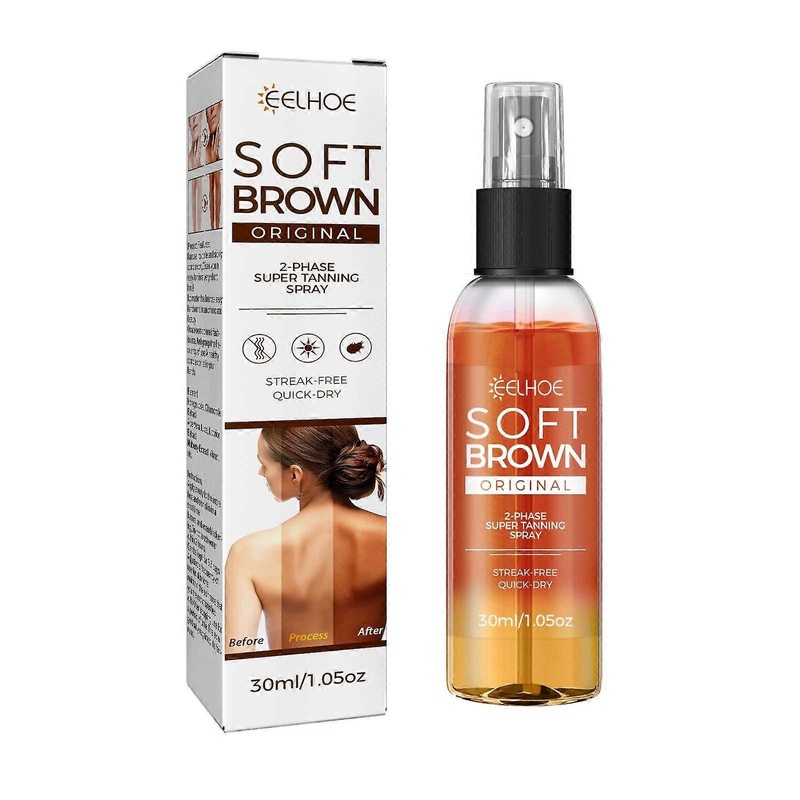 2PCS Self-Tanning Spray: Get a Natural Dark Tan Fast