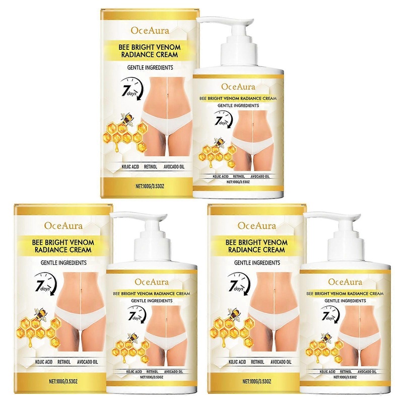 7days Bee Bright Venom Radiance Cream for All Skin Types, Non-Greasy Nourishing for Anti-Dark Spots & Glowing Skin Care