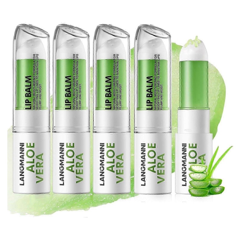 Aloe Vera Lip Balm Lip Gloss, Long Lasting Hydrating Lip Care Nutritious Lip Oil Plumper Lip Balm Moisturizer Lip Gloss Lip Makeup for Gilrs and Women