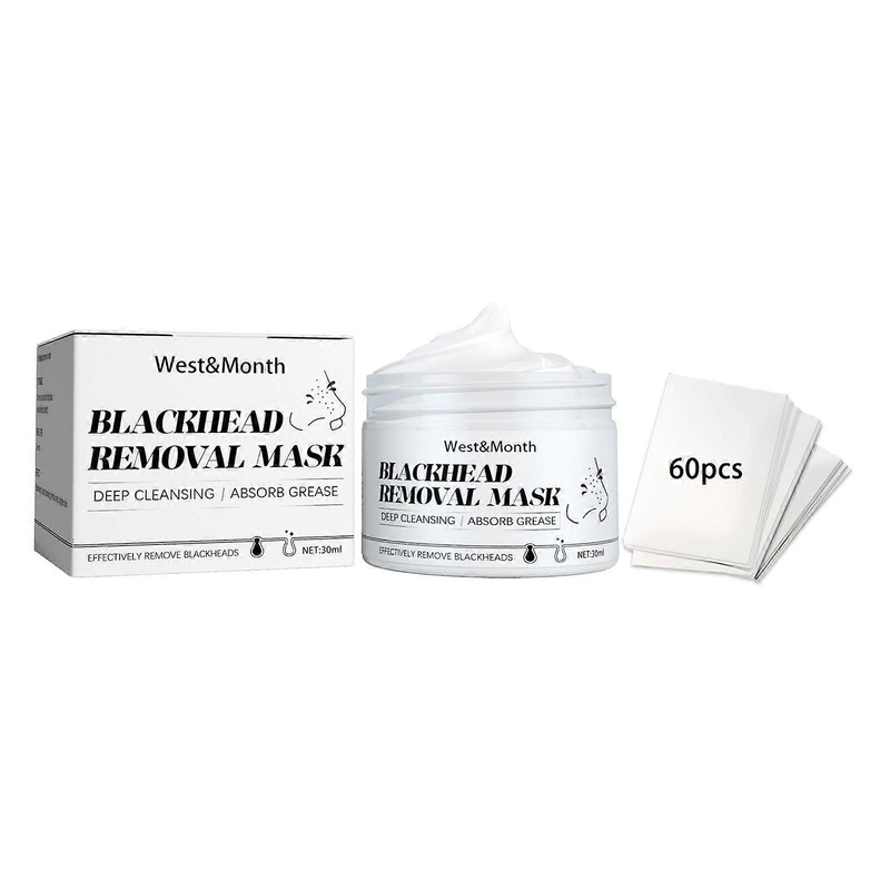 Blackhead Remover Mask With 60pcs Strips, Remove Black Heads Face Black Head Remover