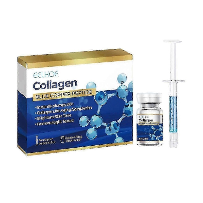 EELHOE Blue Copper Peptide, Collagen Moisturizing And Firming Facial Skin Anti-Aging Moisturizing Es