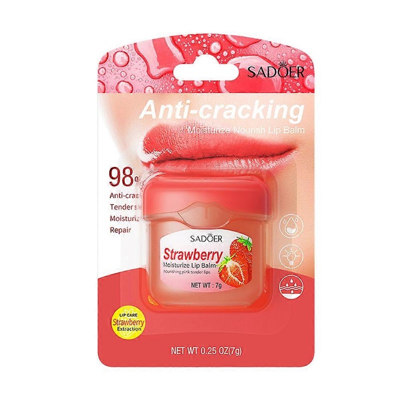 Lip Balm Moisturizer, 7g Strawberry Moisturising Natural Lip Care
