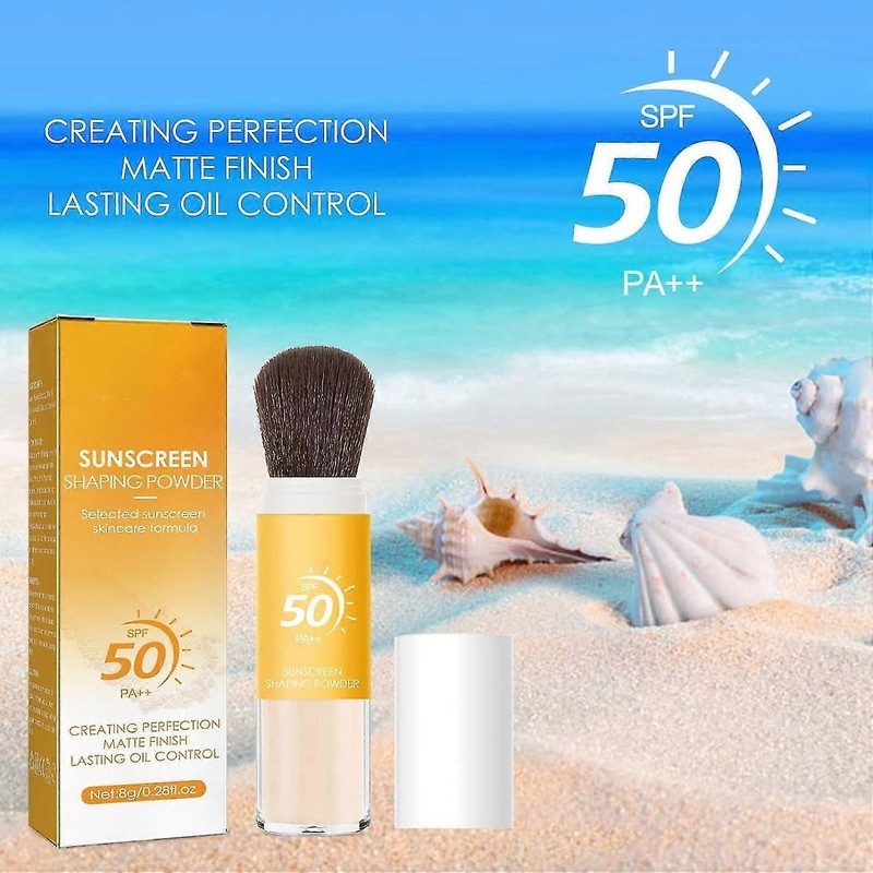 Mineral Sunscreen Powder - SPF 50 Facial Sunscreen Powder, Mineral Sunscreen Setting Powder, Sunscreen Powder