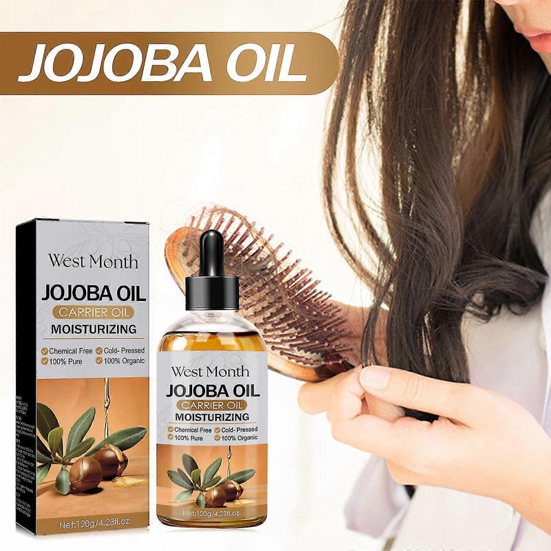 Organic Jojoba Oil, Premium Oil for Skin and Hair, Vegan and Pure Jojoba Oil Organic Cold Pressed Unrefined Jojoba Oil for Hair Growth