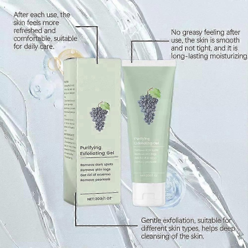 Purifying Scrub Moisturizing Cleanses Skin Exfoliating Gel Greteam Exfoliating