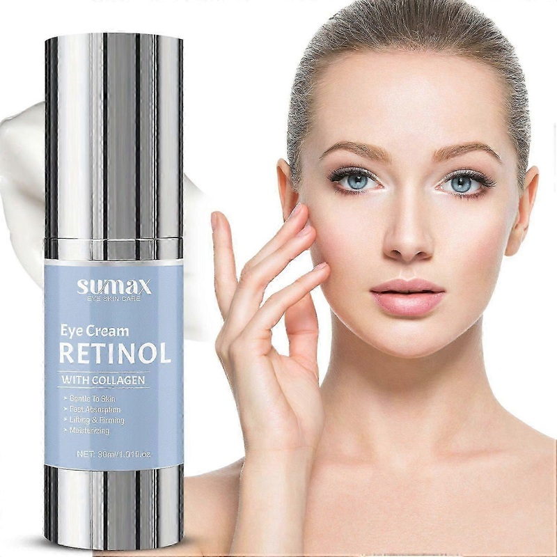 Retinol Eye Cream for Dark Circles,Anti-Wrinkle Under Eye Creams - Night Care Eye Cream Reduces Eye Bags, Eye Tightening Lifting Serum, Instant Face L