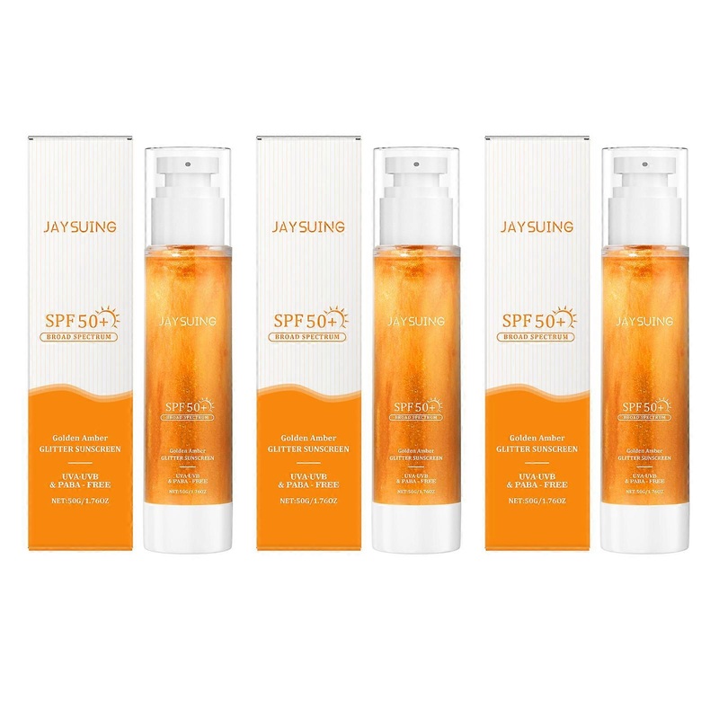 SPF50 Sunscreen Body Glow Oil Hydrating Non Greasy Long Lasting UV Protection for All Skin Types