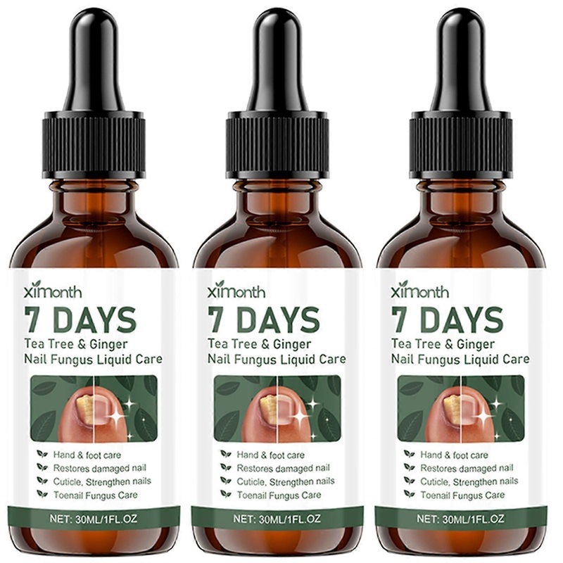 Tea Tree Ginger Nail Treatment Serum Anti Fungus Strengthens Nourishes for Healthy Nail Growth for Men Women