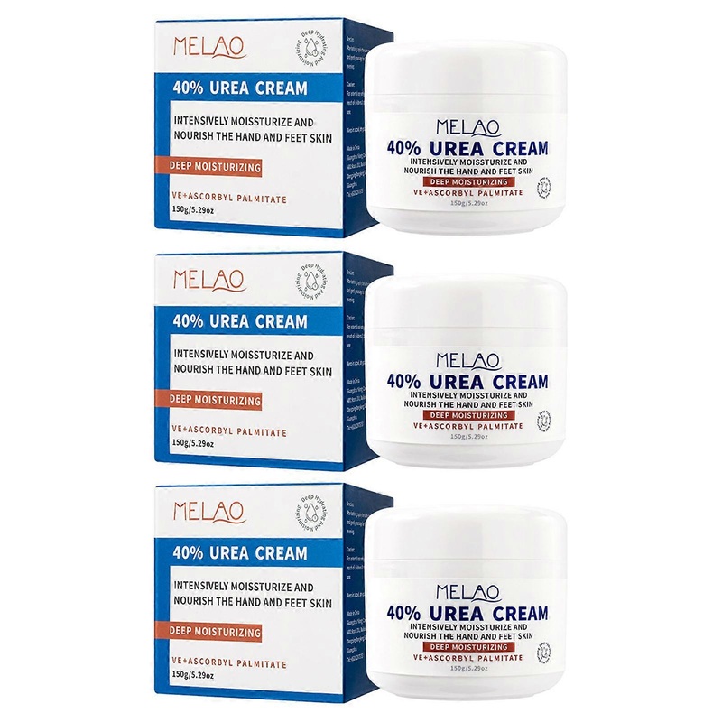 Ureas 40% Foot Cream for Dry Cracked Heels - Deep Maximum Strength Foot Hand Cream for Skin Repair, anti-Cracked