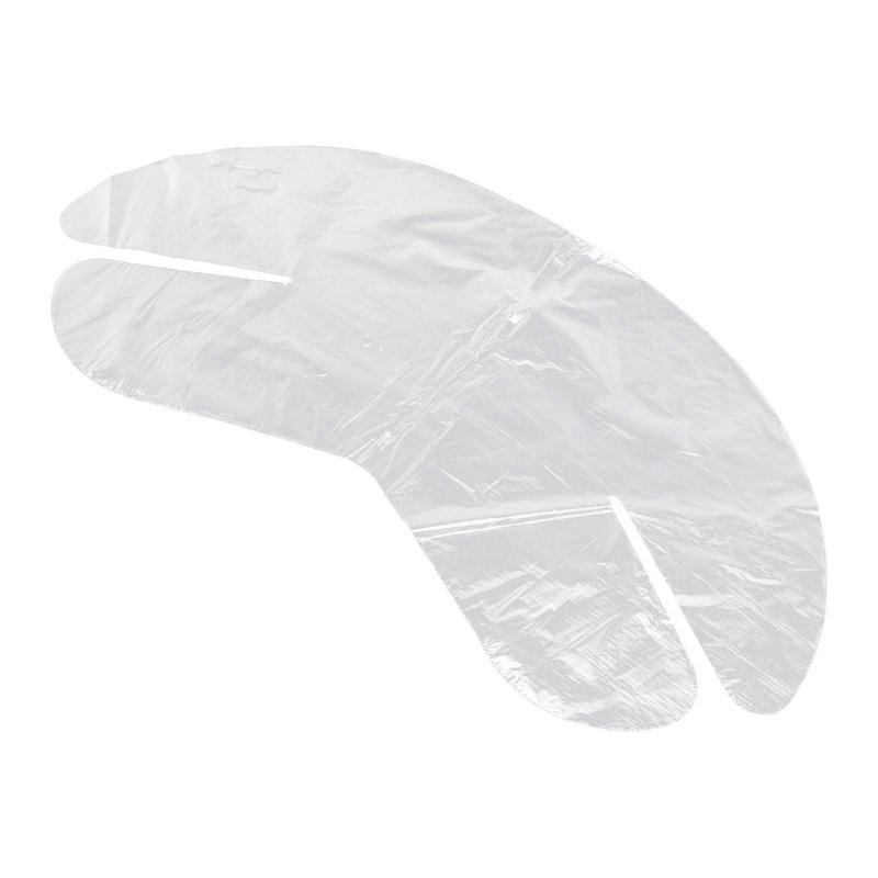 200pcs Plastic Neck Mask Disposable Transparent Neck Sheet Beauty DIY Moisturizing Locking Film