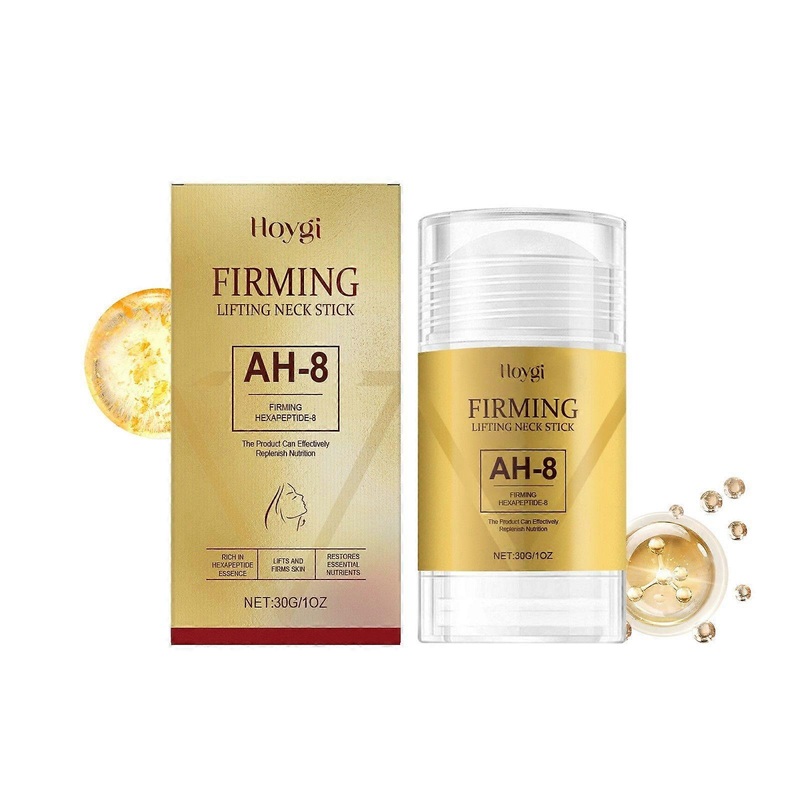 AH-8 Firming Neck Cream for Crepey Skin, Neck Tightening Cream Stick, Neck Roller Stick, Hexapeptide-8 Anti-Aging Neck Cream, Lifting & Firming