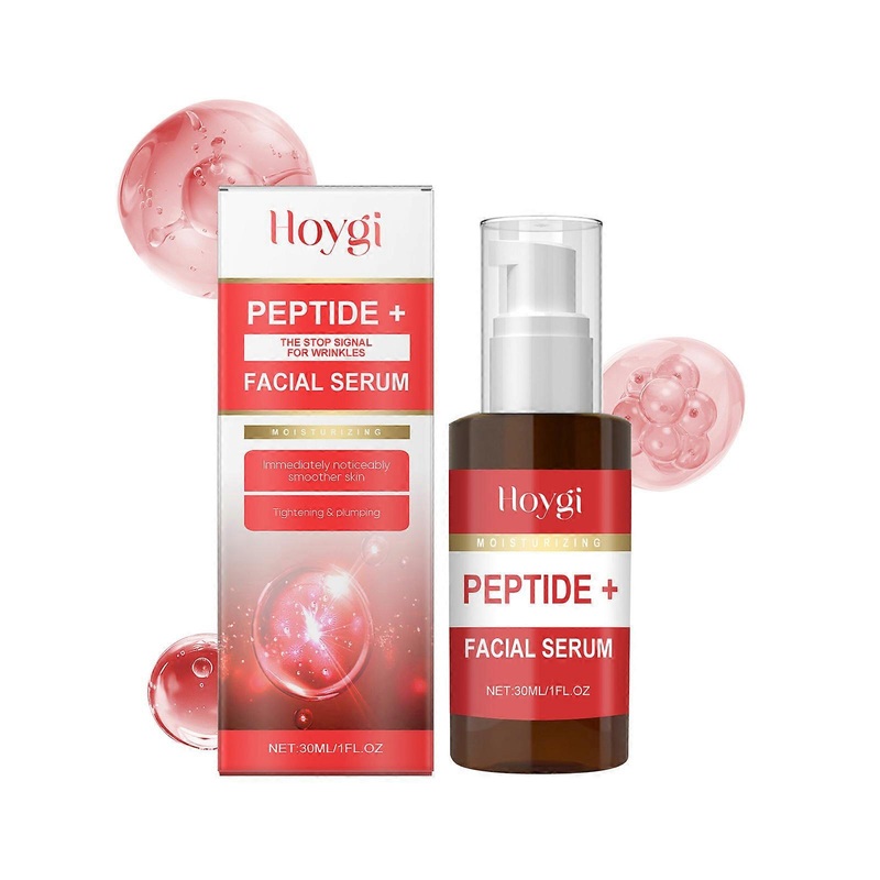 Anti-Wrinkle Facial Serum with Multi-Peptides, Instant Lifting Effect and Smoothing Serum, Moisturizing Facial Serum, Tightening and Plumping