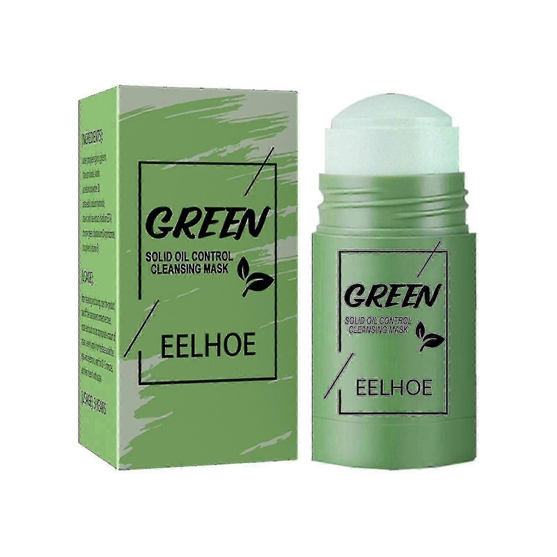 Eelhoe Green Tea Solid Mask Oil Control Cleansing Acne Eggplant Mask Oil Control
