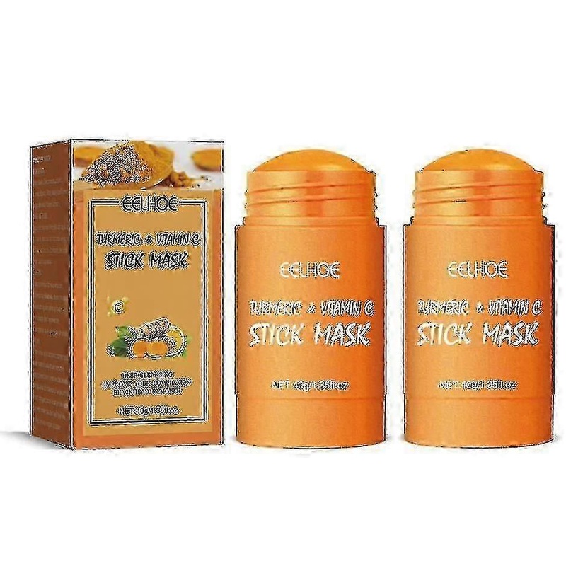 Eelhoe Turmeric Mud Mask Stick Acne Closing Acne Shrink Pores Deep Cleansing Skin Solid Mask -5062506594716