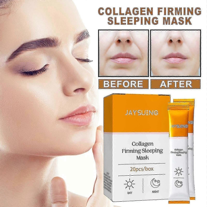 Jaysuing Collagen Moisturizing Mask Firming Facial Nasolabial Lines Eye Corner Fine Lines Anti-Wrinkle Application Mask BF -8237412267352