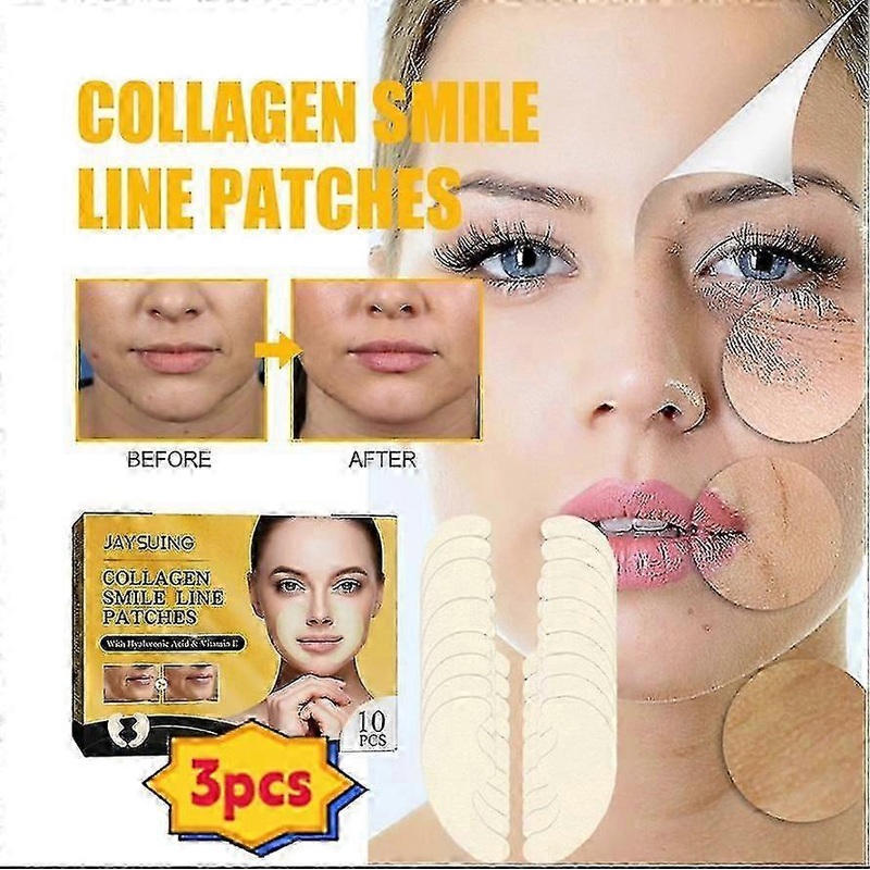 Jaysuing Collagen Smile Line Patch Lifts Facial Smile Lines Anti-wrinkle Firms Skin Fades Smoothes Wrinkles Anti-aging Skin Care Kit -4267635224164
