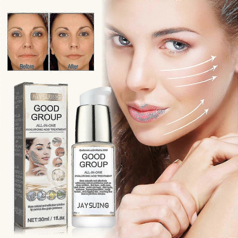 Jaysuing Hyaluronic Acid Anti-Aging Essence Reduces Eye Bags and Dark Circles, Anti-Wrinkles, Firms and Whitens Skin -8401627350820